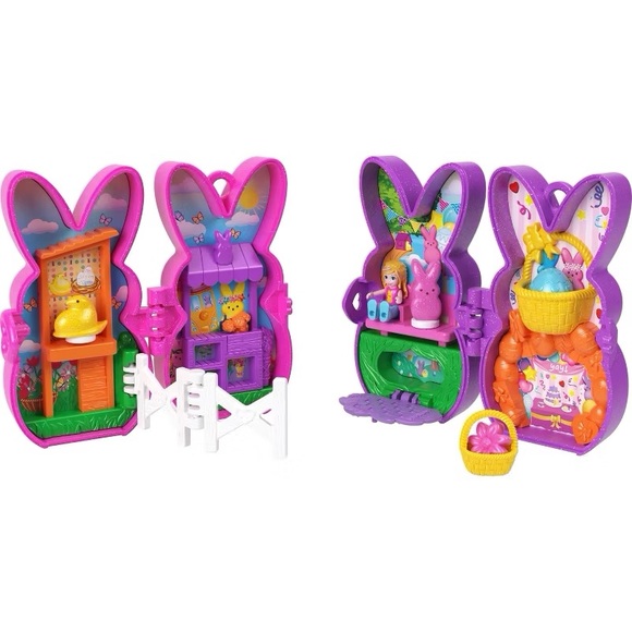 Polly Pocket nwt Peeps, Dolls and 2 Playsets with Accessories Compact Travel Toy - Picture 6 of 6